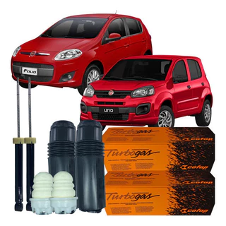 Kit Amortecedor Batente Coifa Traseira Palio 2012 Á 2017 em Oferta na Shopee