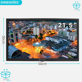 Monitor Tela Led 21,5 Polegadas Full Hd 75hz Hdmi/vga Preto | Shopee Brasil