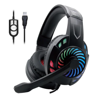 Fone De Ouvido Gamer Headset Km666 Rgb
