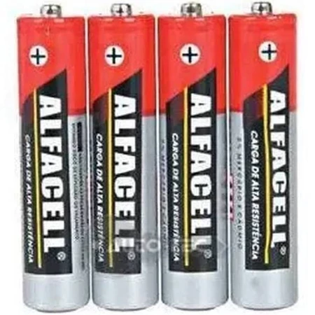 Pilha Palito AAA1.5V Alfacell Com 4 Pilhas