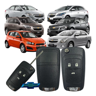 Capa Chave Canivete Carcaça  Gm Onix Spin Cobalt Prisma Cruze Sonic em Oferta na Shopee
