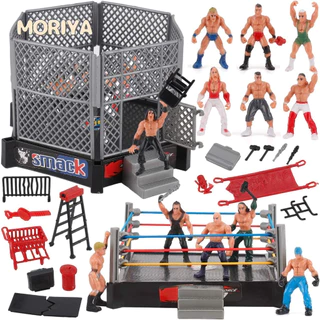 WWE Ring Playset Com Figuras De Ação De Luta Livre Para Meninos 8-12 , Brinquedos Seguros E Duráveis , Vem Anel , Realistas