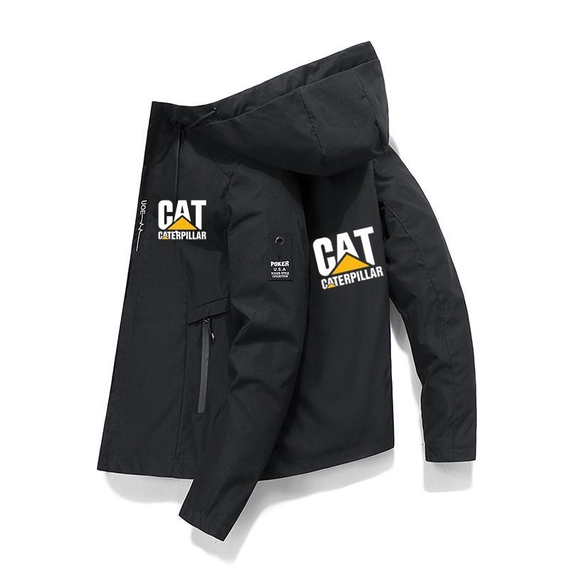 Caterpillar 2023 Men's Windproof Zipper Pilot Coat Spring and