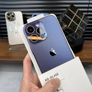 Capa De Silicone Híbrida De Vidro Fosco AG Para iPhone 15 14 13 Pro Max 12 11 Proteção Total Da Lente Câmera Fosca À Prova De Choque