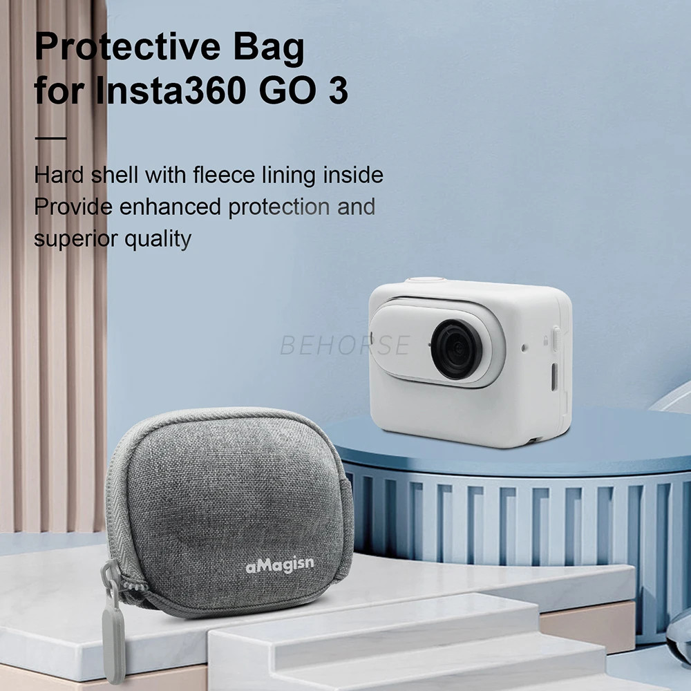 Maletín Cámara Viaje Bolsa De Transporte Honbobo Para Insta360 X5/X4: Estuche Protector Con Divisores, Guarda Cámara Y Accesorios De Viaje Organizador Palos Baterías Lentes