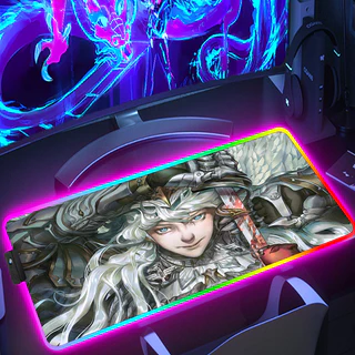 RGB Berserk Guts pad Acessórios Para Jogos Computador Teclado Mousepad LED Blackbed Gabinite Gamer Carper Carpet Mouse Desk