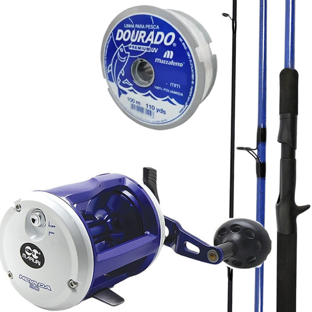 Carretilha Perfil Alto Maruri Nevada Drag 5kg Vara (2,70m)