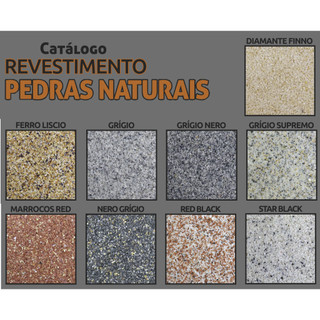 REVESTIMENTO PEDRAS NATURAIS MAZA 23KG - CORES | Shopee Brasil