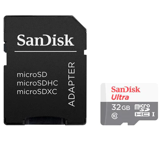 Cartão de memória SanDisk 32GB Ultra microSDXC UHS-I com adaptador