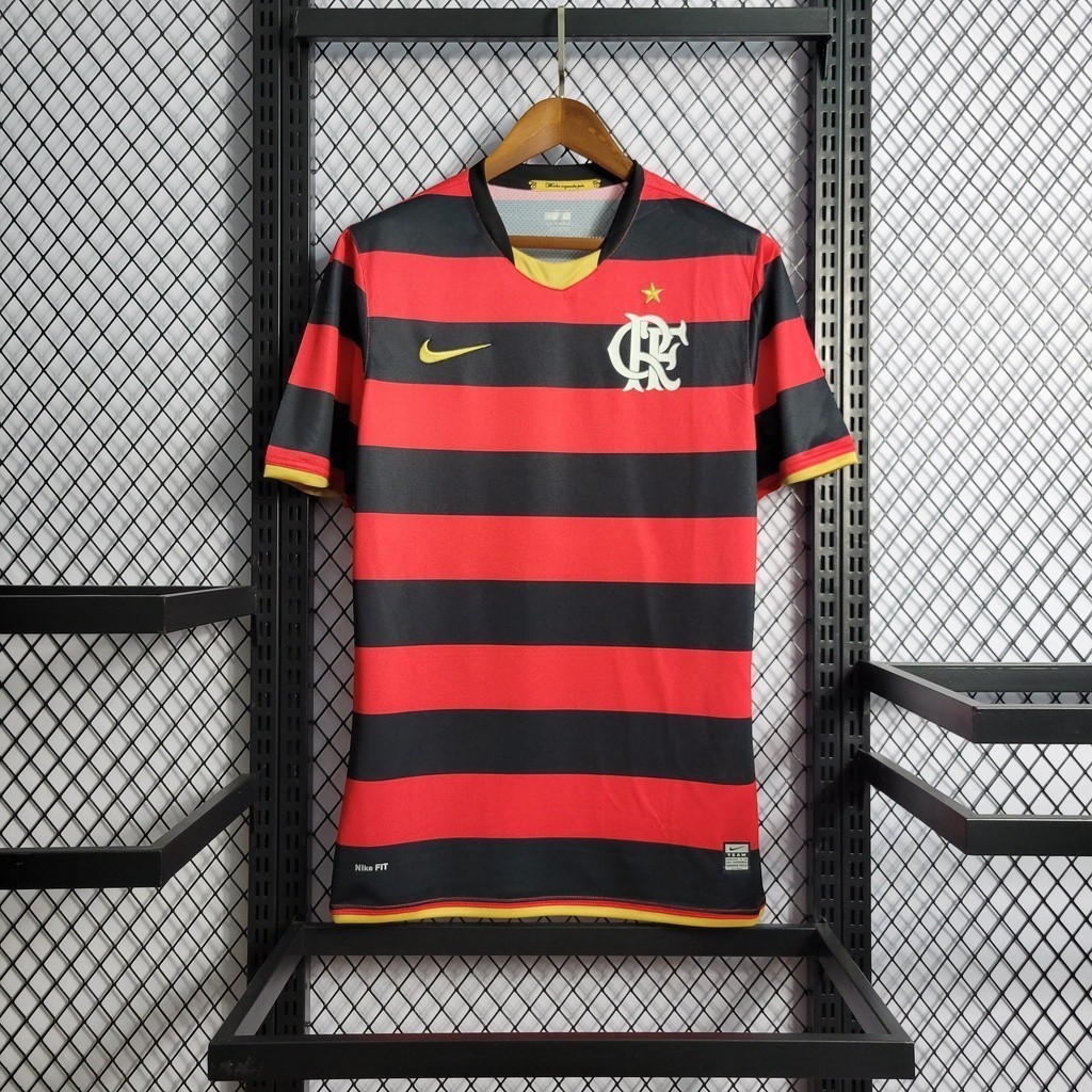 2008-2009 Flamengo Retro T LHBW Camisa de Futebol