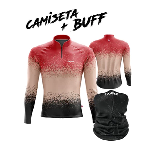 Kit Camisa Camiseta De Pesca + Bandana Proteção UV+50
