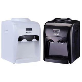 Bebedouro Refrigerado Eletrônico Bivolt Água Gelada Natural Garrafão Galão Amvox ABB240 Branco/Preto