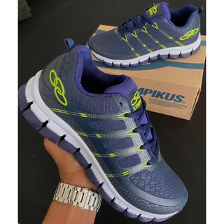 Tênis Esportivo Masculino Fit Academia Caminhada Corrida Macio Confortável Barato Olimpico Hiper Premium