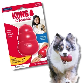 Kong Classic Brinquedo Resistente Recheável Para Cães Mordidas Moderadas Tamanho G