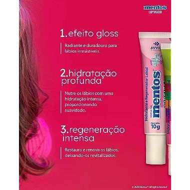 Kit 3 Hidratante Labial Mentos Lip Smile Tutti Frutti + Lip Smile