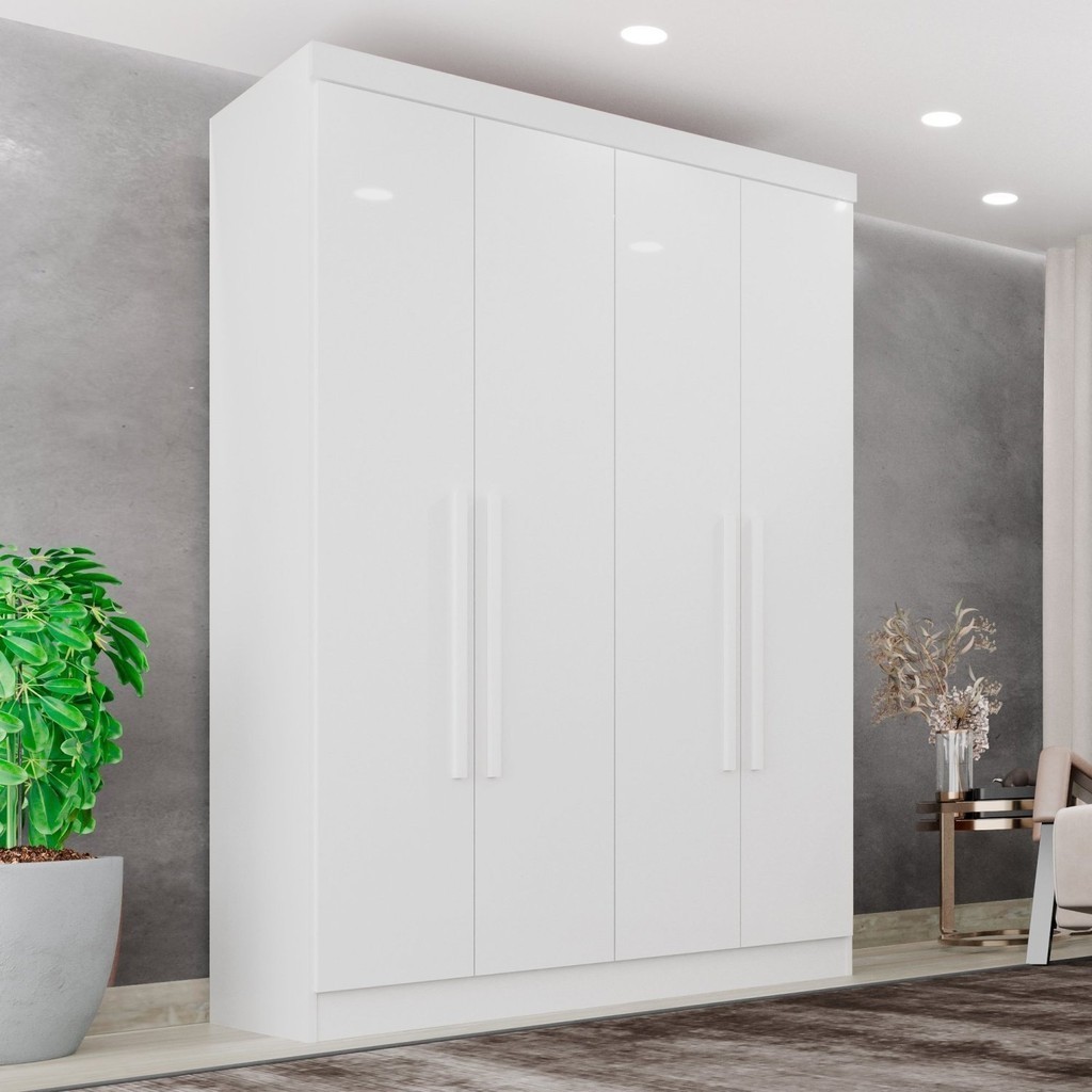 Guarda-roupa Casal 4 Portas 2 Gavetas França