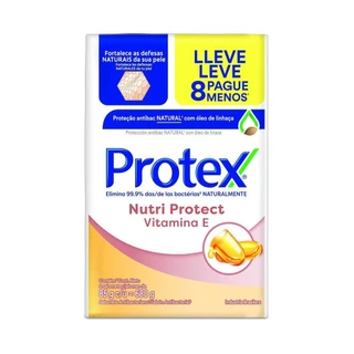 Sabonete em Barra Antibacteriano Protex Nutri Protect Vitamina E 8un de 85g Leve Mais Pague Menos em Oferta na Shopee
