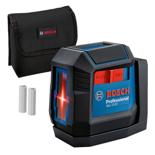 Nível Laser GLL 12-22 Bosch 12 Metros Esquadro 2 Linhas Vermelho IP55