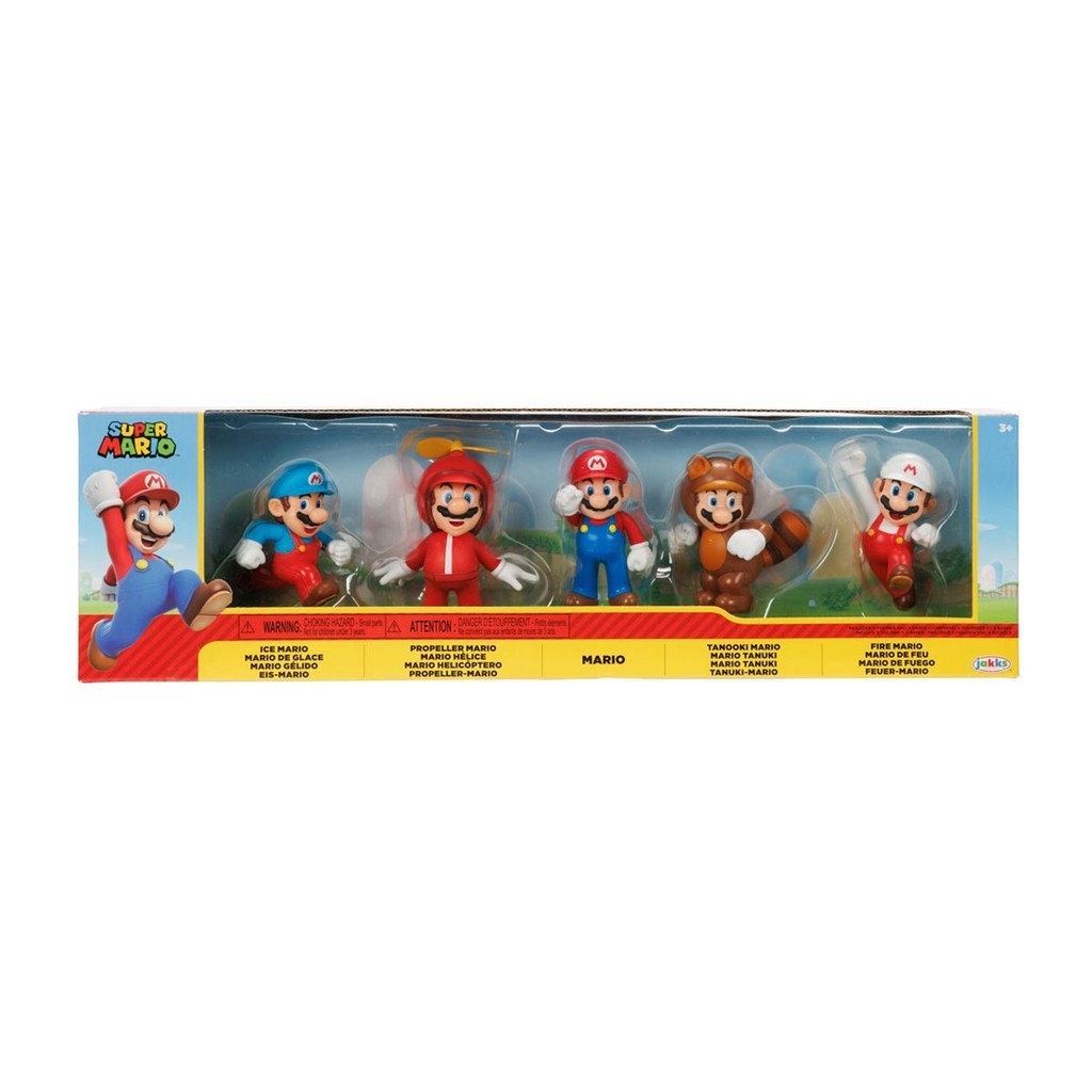 5 Bonecos Coleção Transformações do Mario - Super Mario em Oferta na Shopee
