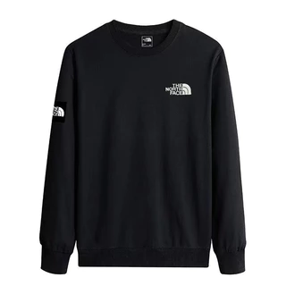 The North Face A Camisa De Manga Comprida Da Norte De Fundo Redondo