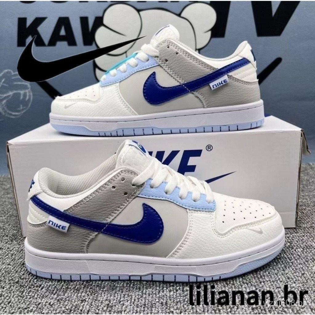 Skate SneakersSea Swallow Blue All-Match Low-Top Skate Casual Homens Mulheres Sneakers Mesmo Estilo God of War 2M5V