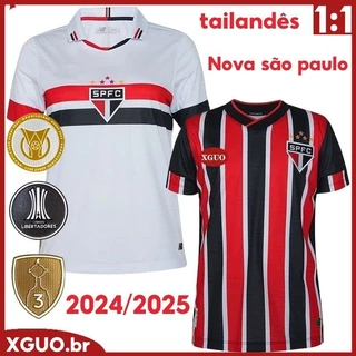 São Paulo Novo Camisa Masculina 2024-25 Tailandês Camisola De Futebol Casa/Fora Camisola 1:1 Fãs Versão
