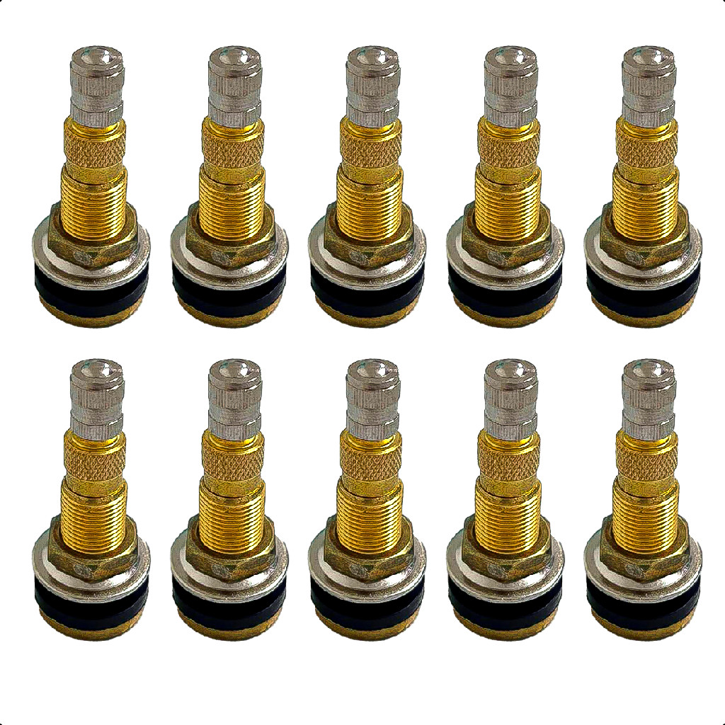 Kit 10 Bicos Válvula Pneu Roda Agricola Trator Tr 618a Jumbo em Oferta na Shopee