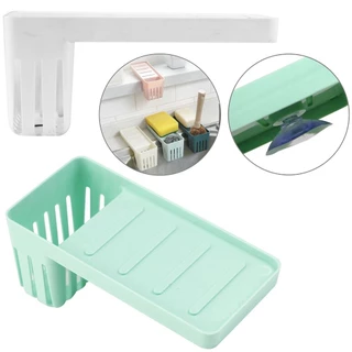 Suporte Porta Esponja Sabao De Pia De Plastico Com Ventosa