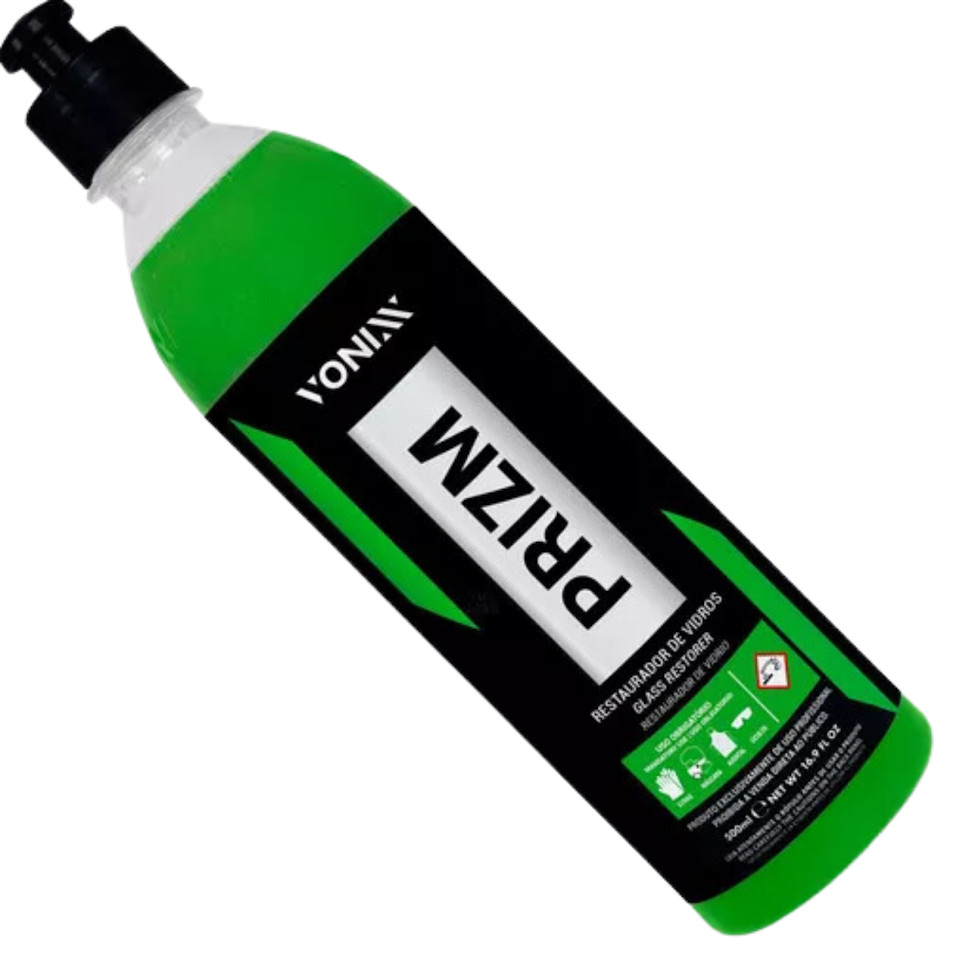 Restaurador Vidro 500ml Vonixx Prizm Remove Marcas Agua Incrustada Impurezas e Manchas Chuva Ácida