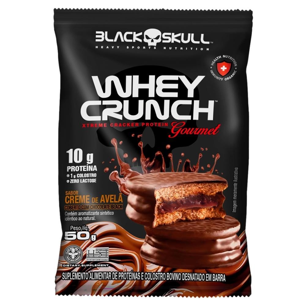 Alfajor Black Skull Creme de Avelã 50g