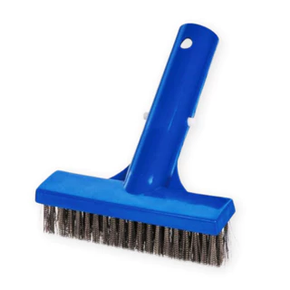 ESCOVA COM CERDAS DE AÇO 12 CM PARA LIMPEZA DE PISCINAS ALVENARIA