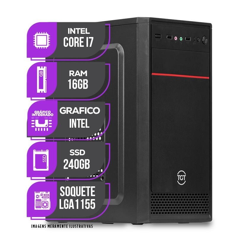 PC CPU Mancer, Intel Core i7, 16GB DE RAM, SSD 240GB