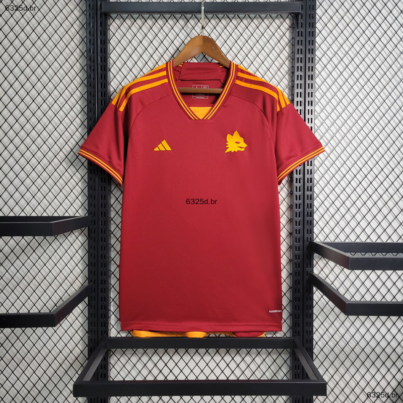 23-24 Roma Home Camisetas Masculinas Quentes