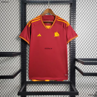 23-24 Roma Home Camisetas Masculinas Quentes