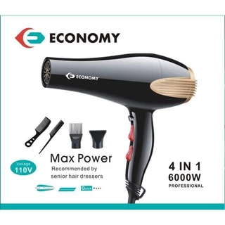 Secador De Cabelo Max Power 6000W Economy Preto 110v-OY78