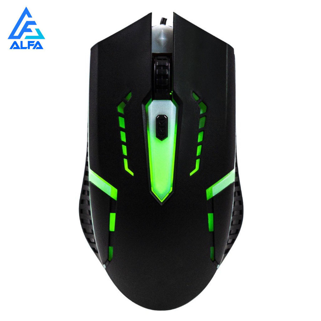 Mouse Gamer Usb 3200Dpi Led RGB Ajustável Com Fio KA-609