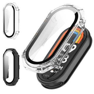 Capa Protetora Mi Band 9/8 PC com Película Controle de Toque Anti-Risco Acessórios de Filme de Tela