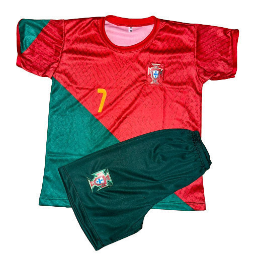 Kit Conjunto Infantil e Juvenil do Cristiano Ronaldo CR7 Portugal ...