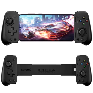 Controlador Móvel Gamepad EasySMX M10 Tipo C Para iPhone 15 Telefone Android Xbox Game Pass Stem Com Joystick De Gatilho De Efeito Hall