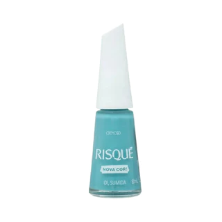 Esmalte Cremoso Oi Sumida Azul Claro Manicure Risque 8Ml