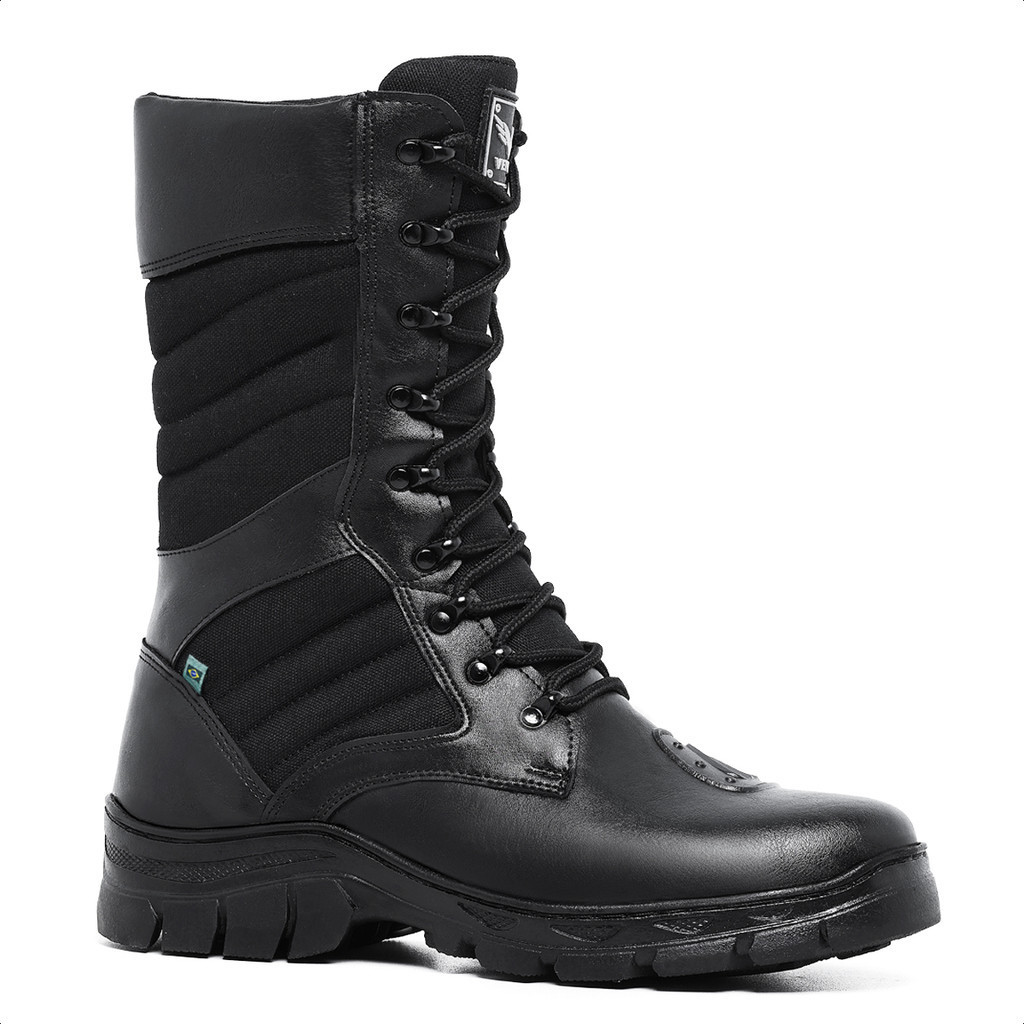 Coturno Preto Coturno Envernizado Masculino Bota Coturno Cano Alto