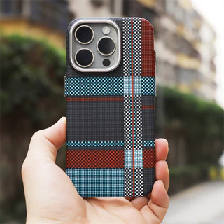 Capa Protetora Geométrica De Fibra De Carbono Para Iphone 15 14 13pro 12 14pro Max Matte Metal Lente Magnética Dura.