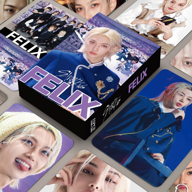 Álbum de Recortes de Tarjetas de Kpop skz Felix Patrón, Álbum para Cartas de 4 Bolsillos,Carpeta de Tarjetas de PU Impermeable,Photocard Holder, 50 páginas, Album Cartas para niños y niñas, moda