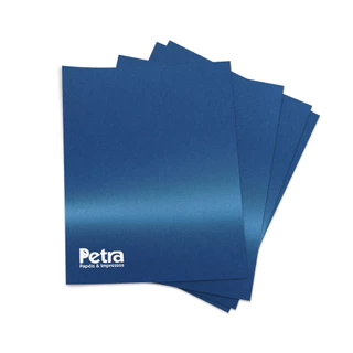 Papel Perolado Azul Navy - A4 180g/m² - 25 folhas