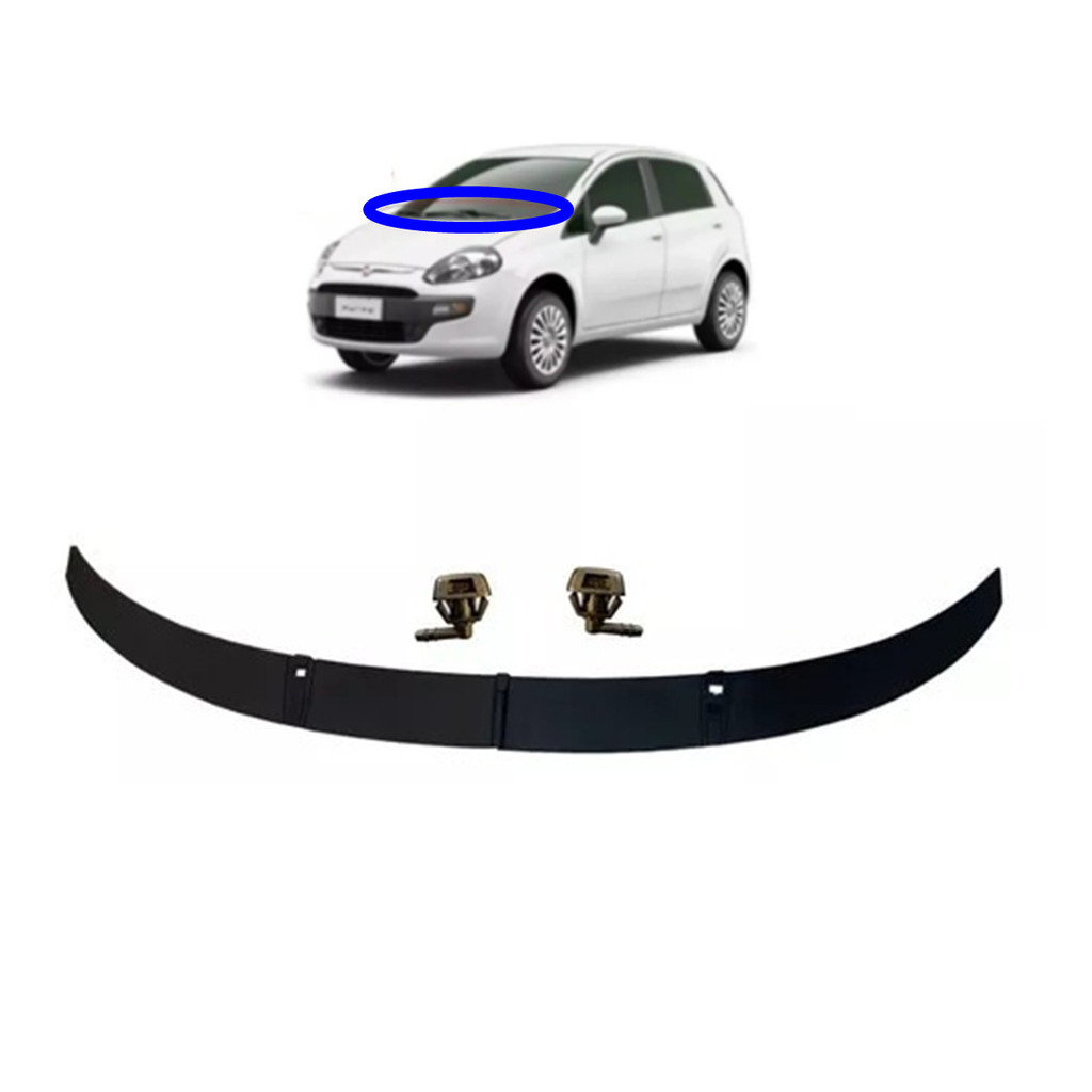 Kit Churrasqueira Grade Parabrisa e Brucutu Fiat Punto