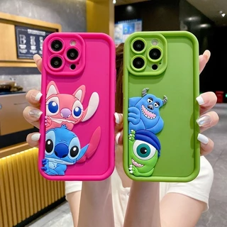 Caixa Para Xiaomi Redmi Note 13 12 Pro+ 11 10 Pro 12S 11S 10S Redmi 13C 12C A1 A2 10C 9C 9A 9T Função 3D De Pontos De Monstros De Olhos Grandes Furo Perfeito Anti Queda De Telefone