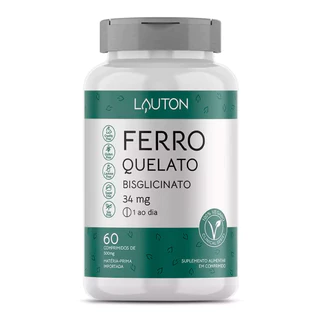 Lauton Ferro Quelato 34Mg - 60 Comps 7093
