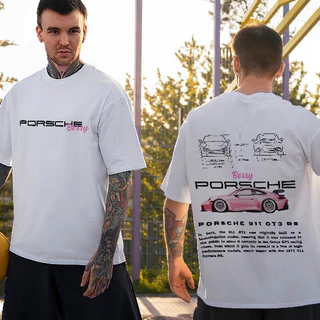 Camisa Camiseta Carro Porsche Berry Camisa Algodão Confortável Estilo Moda Unissex Envio Rápido