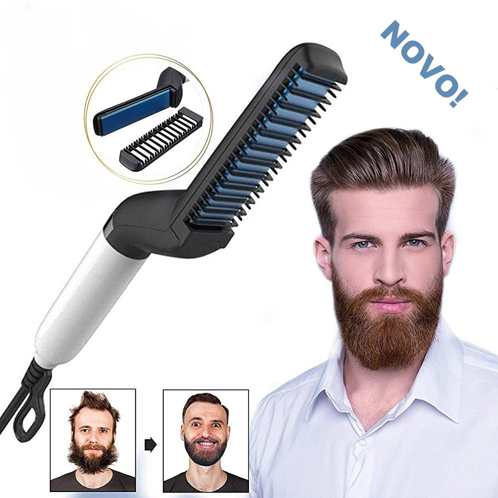 Chapinha modelador Pente Portatil para cabelo e barba masculino
