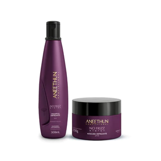 Kit No Frizz Shampoo 300mL e Máscara 250g Aneethun